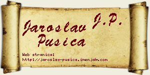 Jaroslav Pušica vizit kartica